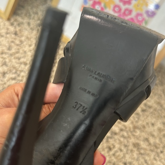 COPY - Black Saint Laurent heels - Picture 3 of 5
